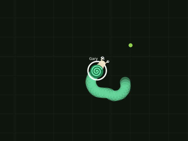 Actual gameplay footage from snail.io