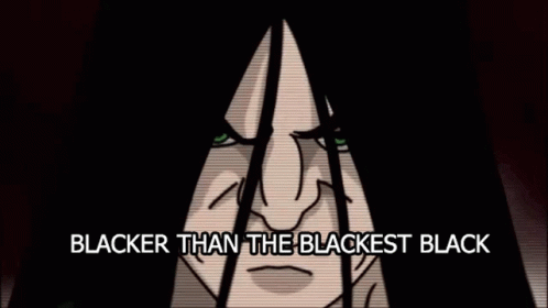 Blacker than the blackest black